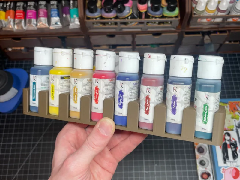 Kimera Paints Holder for Frontier Wargaming Rack