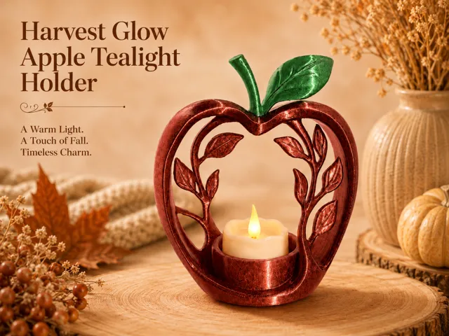 Harvest Glow - Apple Tealight Holder