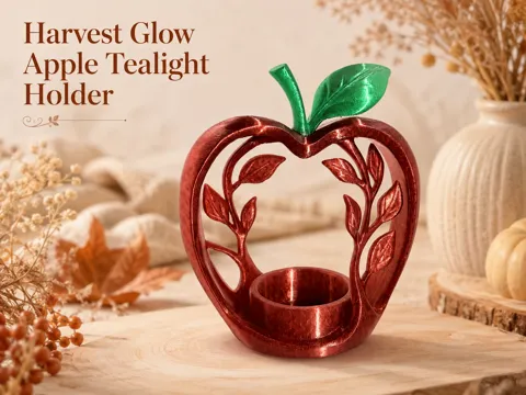 Harvest Glow - Apple Tealight Holder view 4
