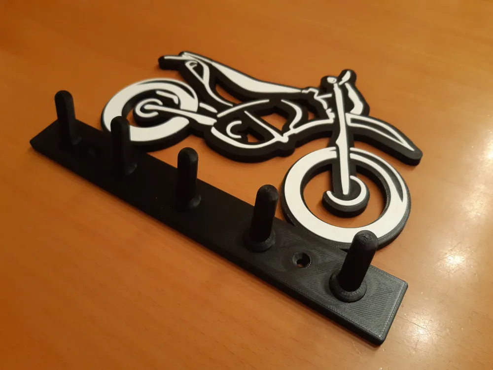 Supermoto | Motorcycle - Key holder - Free 3D Print Model - MakerWorld
