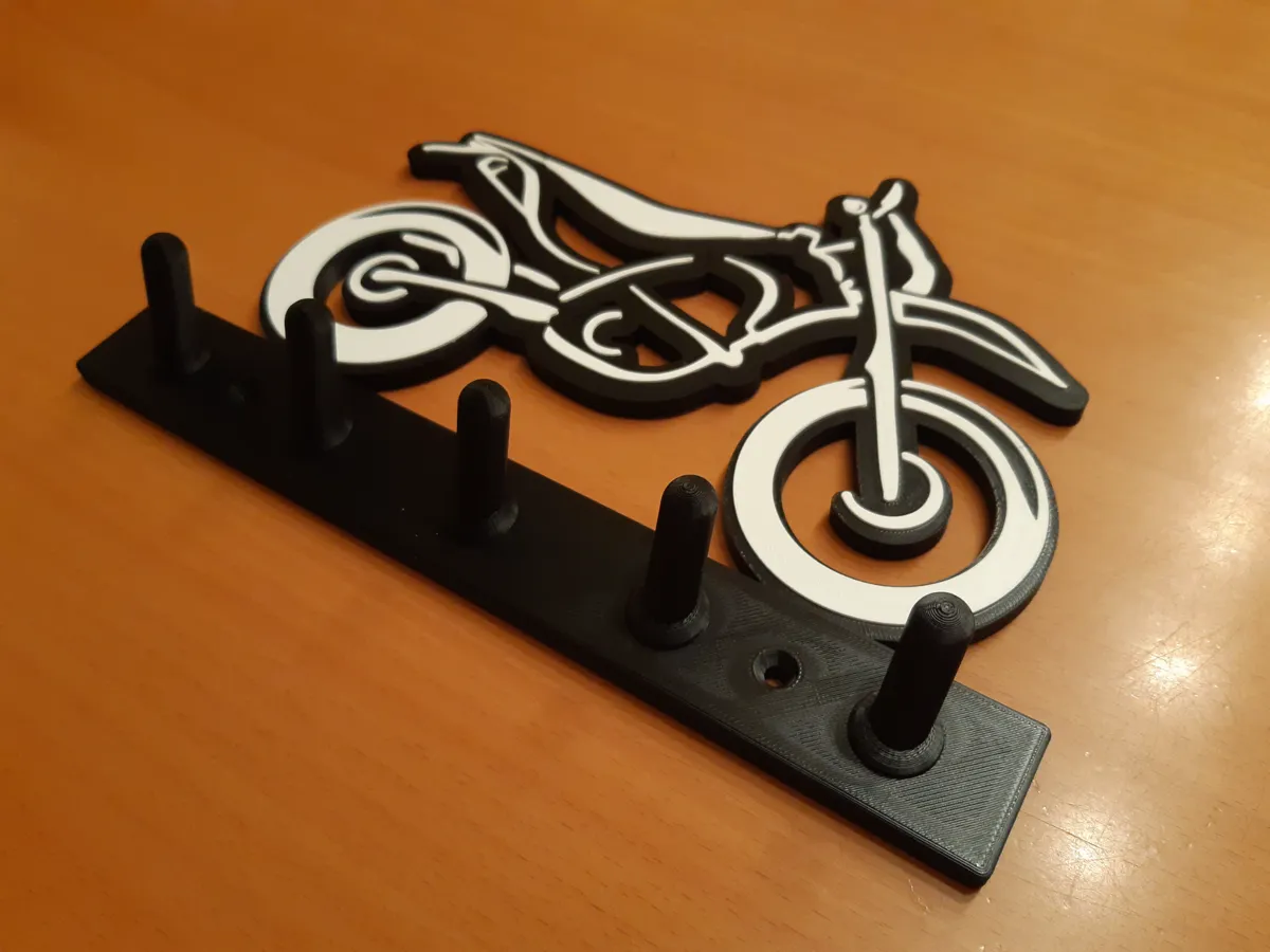 Supermoto | Motorcycle - Key holder - Free 3D Print Model - MakerWorld