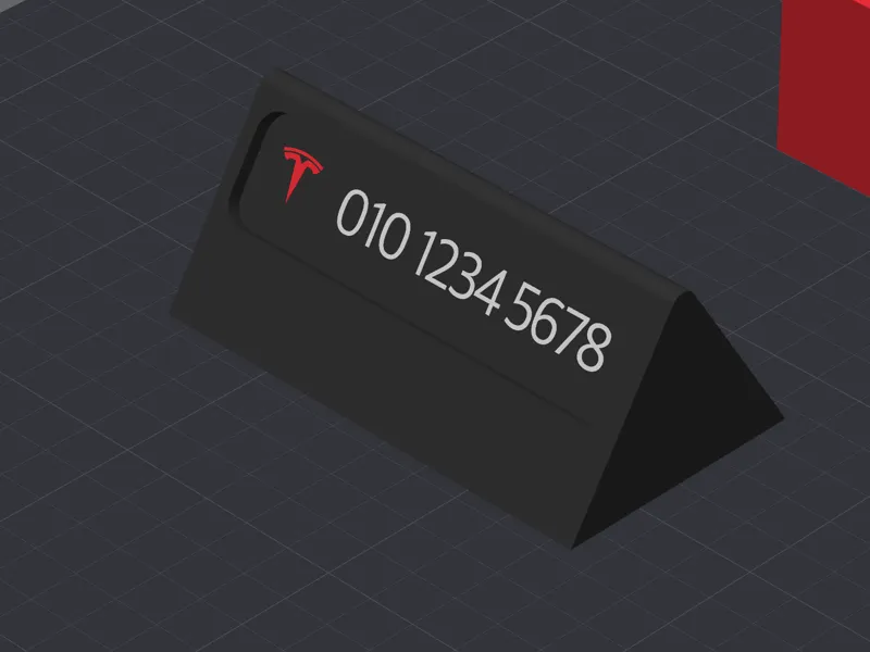 Simple Tesla Phone Number board