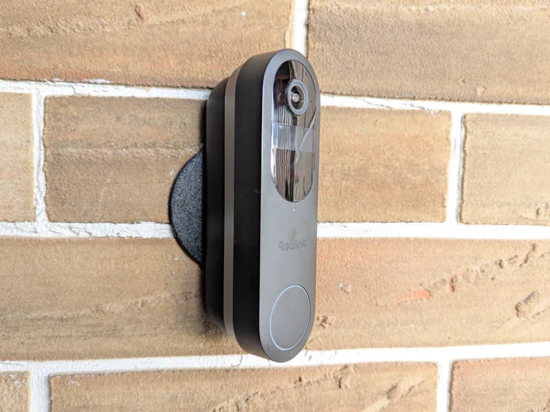 Angled Reolink Battery Doorbell for 60mm Box