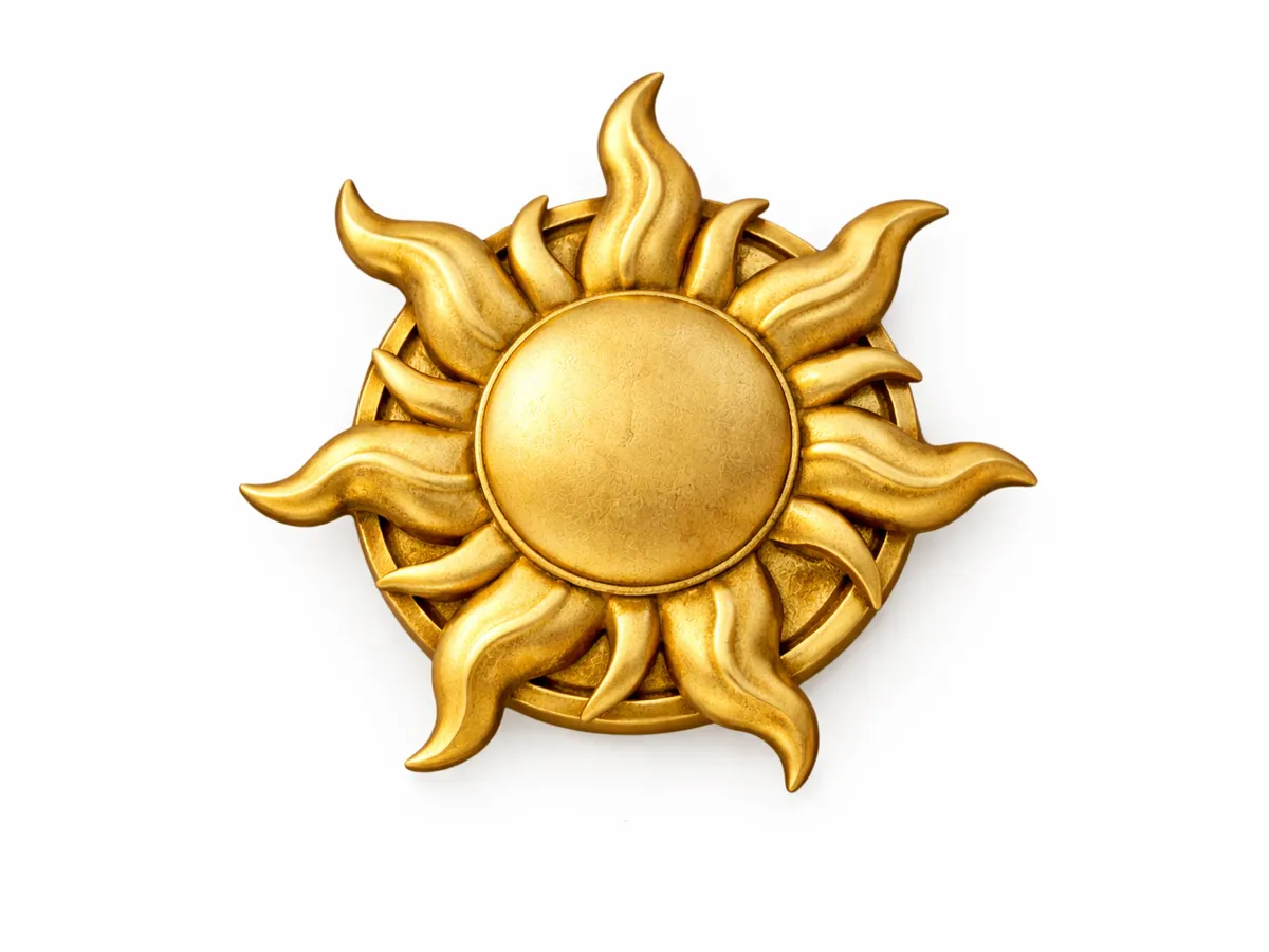 Badge soleil royal Raiponce