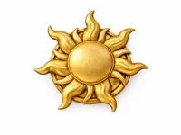 Badge soleil royal Raiponce — photo 1
