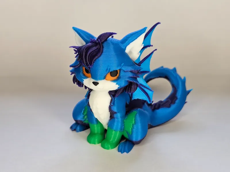 Cute & colorful Cat Dragon Girl - 4 to 6 Colors