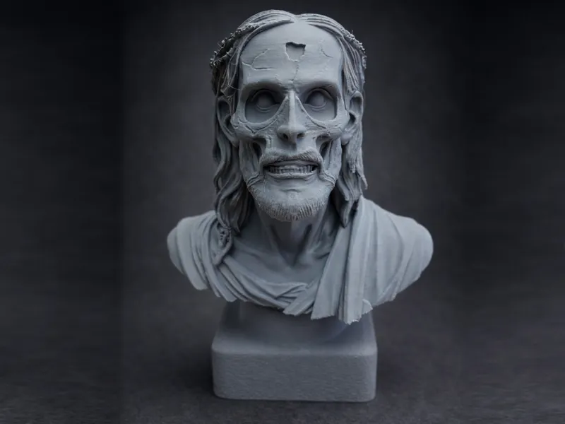 Zombie Jesus Bust