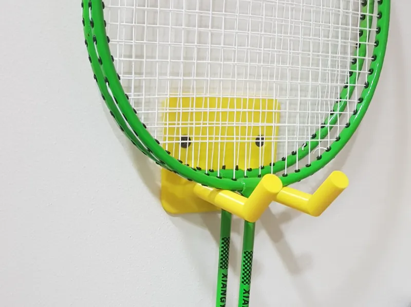 Badminton Wall Hook W/Screw Holes