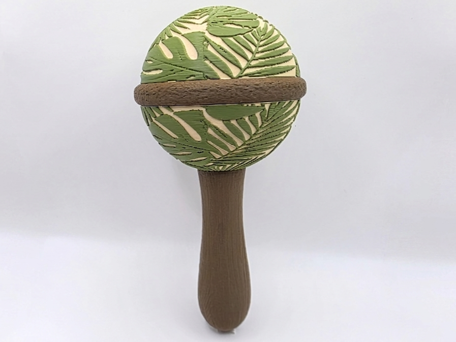Tropical Leaf Maraca / Rattle