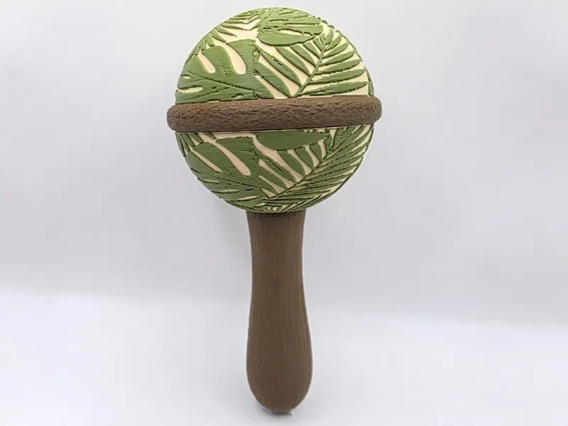 Tropical Leaf Maraca / Rattle