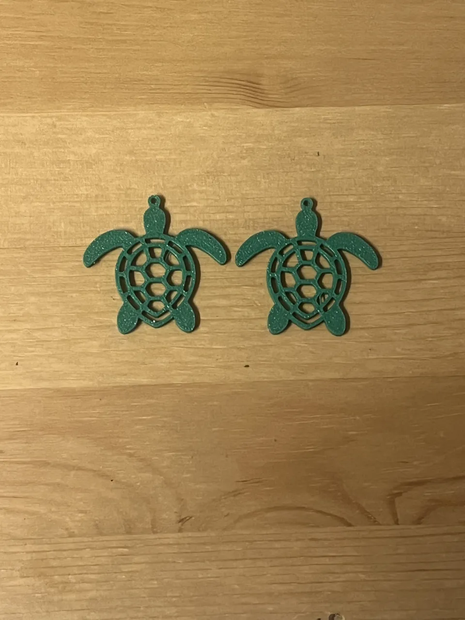 turtle earrings view 2