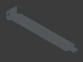 Solid PCI slot cover