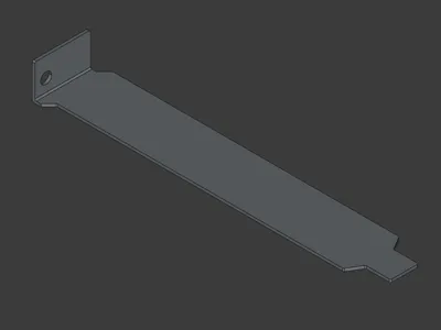 Solid PCI slot cover