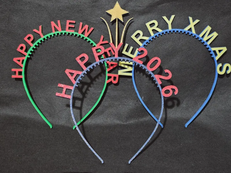 XMAS,HAPPY-2026 Headbands Collection