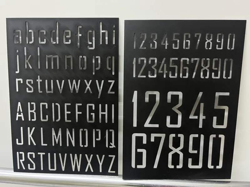 Stencil Alphabet & Numbers