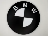 BMW coaster, black and white