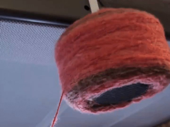 Knitting Anywhere! Hanging Yarn Holder