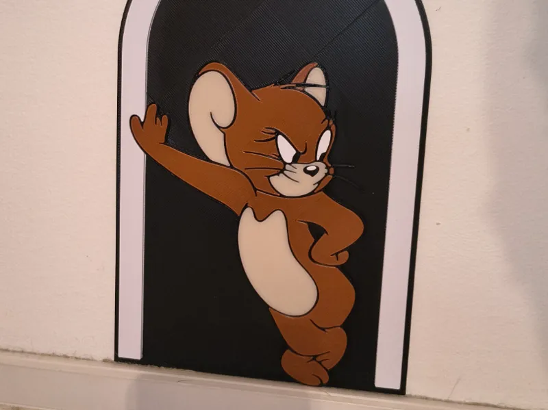 Jerry standing at the door