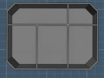 DeWalt TSTAK 2 Drawer Middle Row 5 Way Tubs