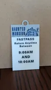 Haunted Mansion FastPass Keychain