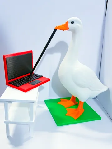 Modelo para impresión 3D: Laptop Desk Goose Gear — vista de referencia 2