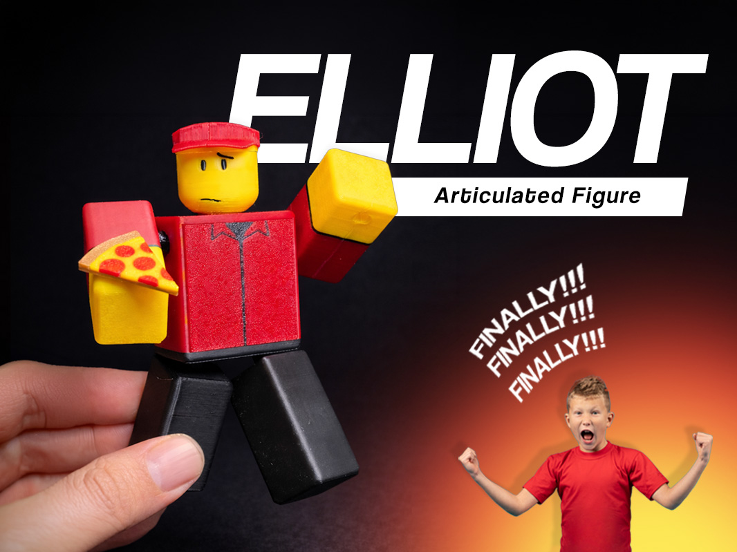 Elliot Style Articulated Minifigure