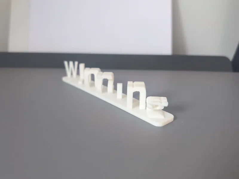 Winning/Losing desk ornament for sport