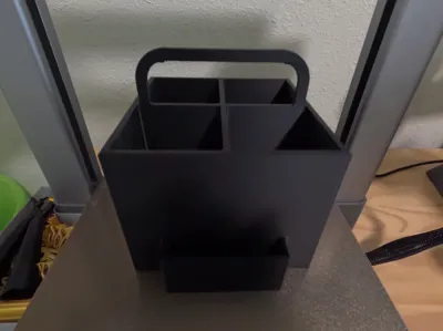 remote/pencil holder with post it note holder