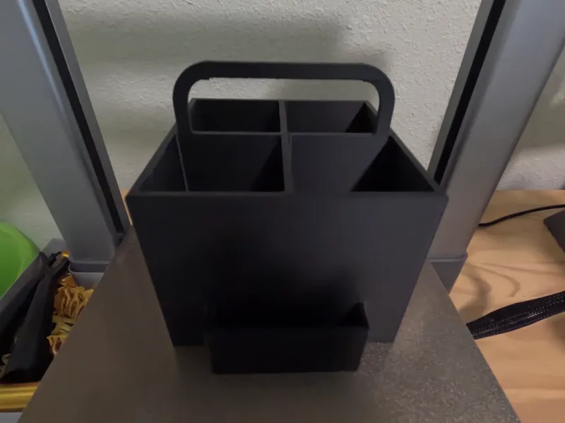remote/pencil holder with post it note holder