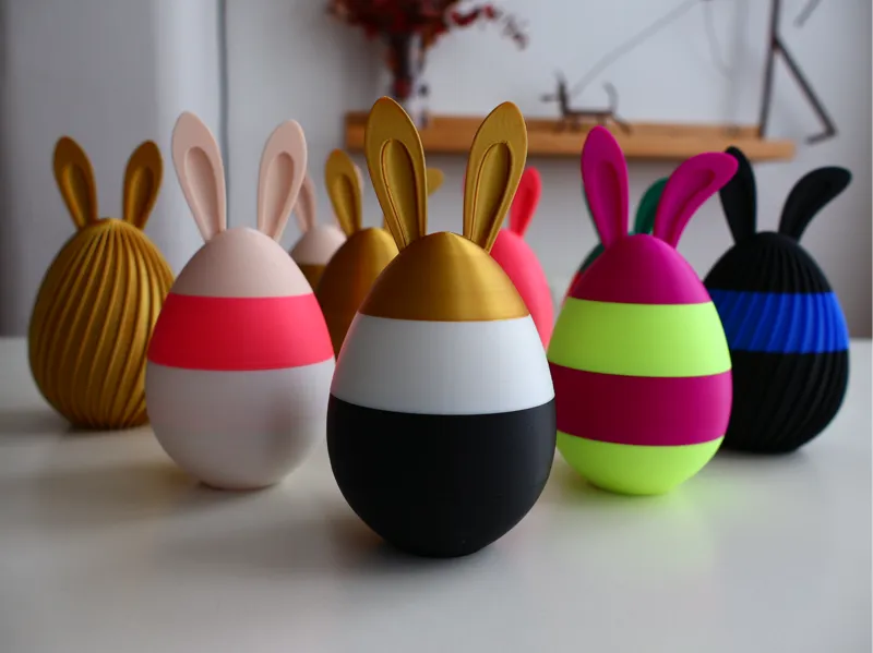 Easter Egg Twist Container with Bunny Ears