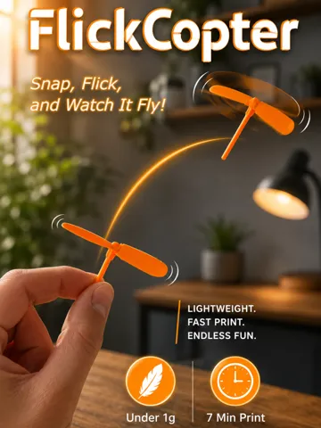 Accesorio para filamento: FlickCopter - Ultra-Light Flying Toy — vista de referencia 2