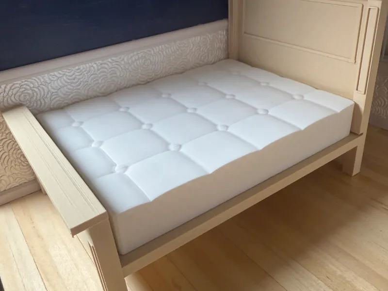 Dollhouse Queen Mattress 12th Scale