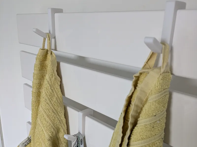 Haken für flache Heizung Radiator Duschscheibe