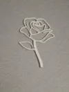 rose with ironing, 8m print time
