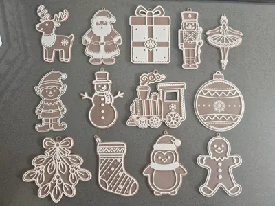 Sweet Christmas: Cookie-Type Ornament Set