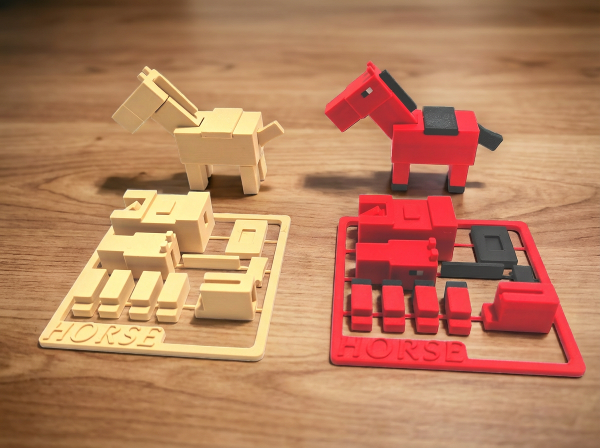 Miniatura 1 do modelo 3D 我的世界马年套卡