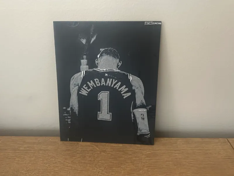 Victory Wembamyama Nba hueforge wallart