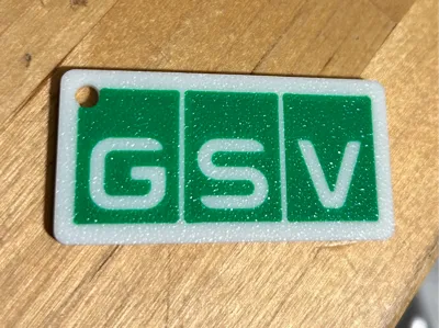 Custom Logo Keychain – GSV Inspired