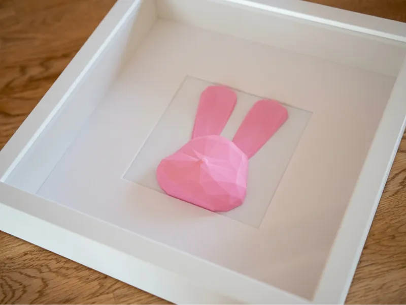 Polygon Hasengesicht für IKEA Sannahed Rahmen