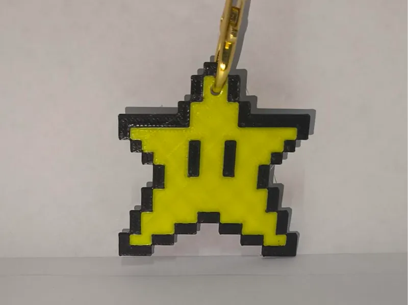 Chaveiro da Estrela do Super mario