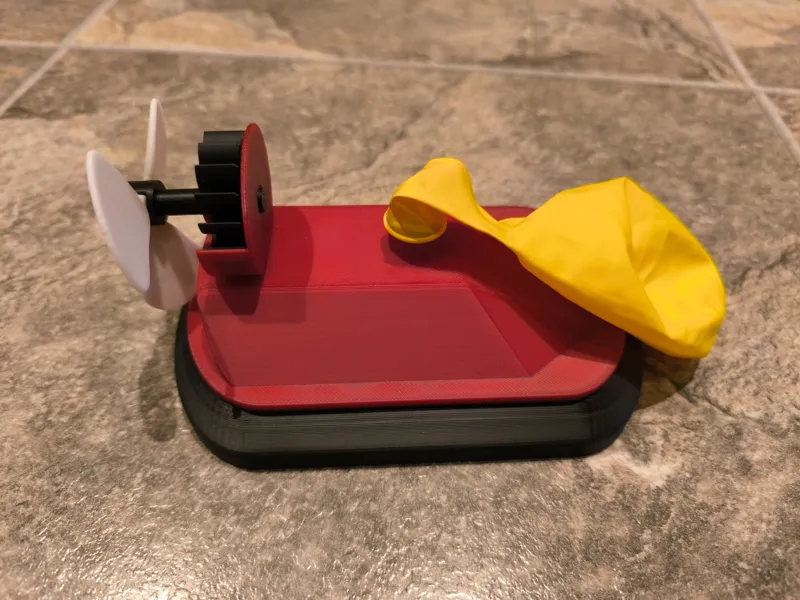 Balloon Hovercraft MK3 With Working Propeller