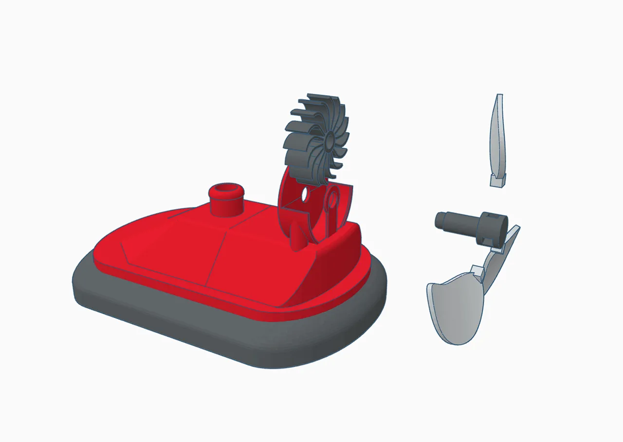 Balloon Hovercraft MK3 With Working Propeller view 2