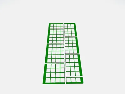 Gridfinity Grid for Container Drawer 330x690mm