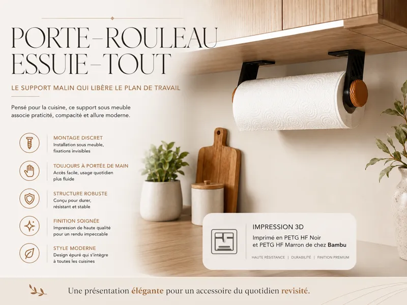 Porte Rouleau Essuie Tout 