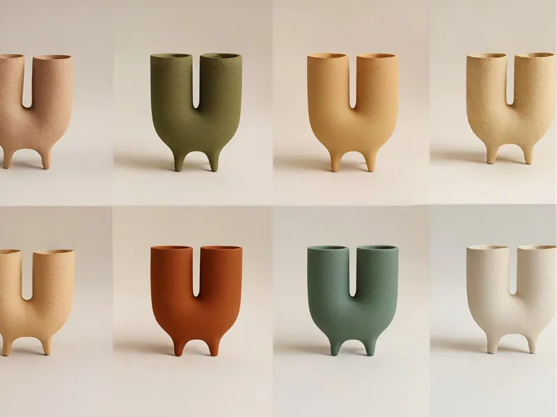 Fuzzy Vase - Boho
