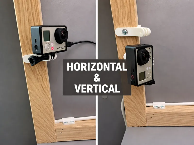 Corner Mount for Action Camera–Vertical&Horizontal