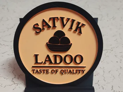 Brand name circular logo
