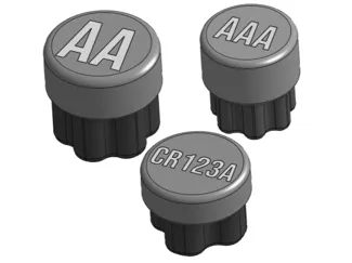 Compact Battery Storage AA, AAA and CR123A