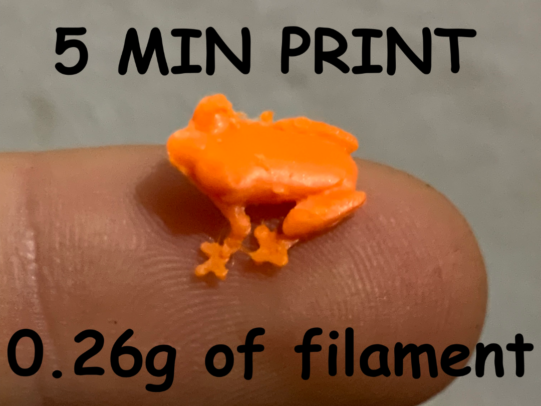 Mini Frog Buddy, Fast Print!