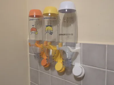 Sodastream bottle wall mounted storage-dripper